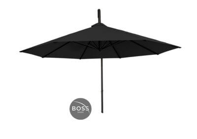 black cantilever umbrella front