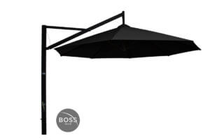 black cantilever umbrella open right