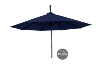 blue cantilever umbrella front