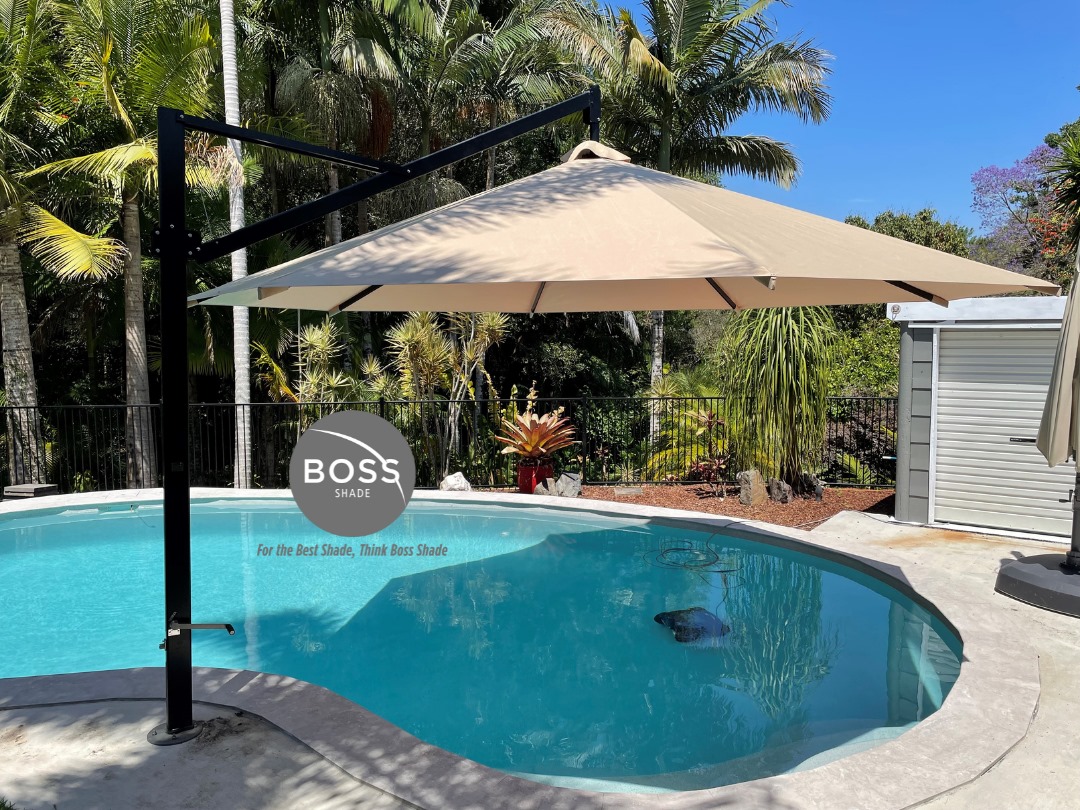 cantilever umbrella with uv rays protection