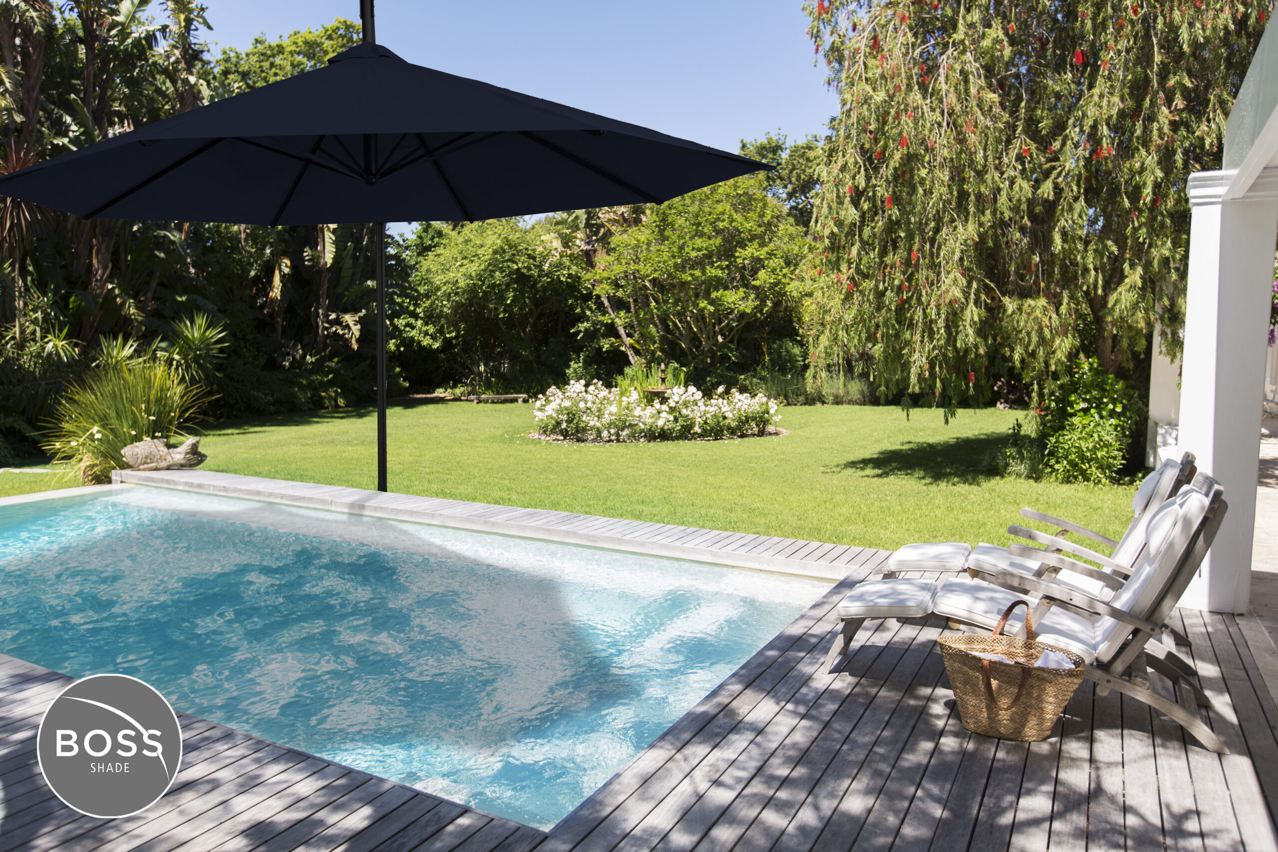 center pool umbrella for sun shade