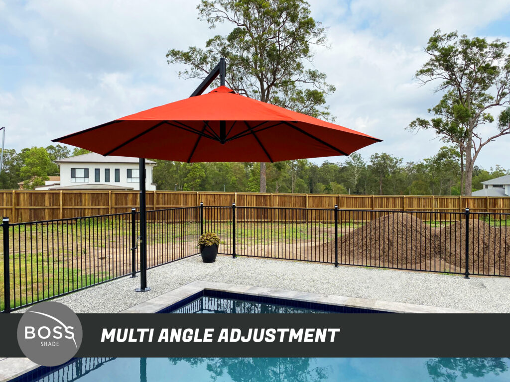 heavy duty outdoor umbrellas with multi angle adjustment canopy