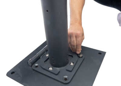 centre post umbrella setting bolt down base